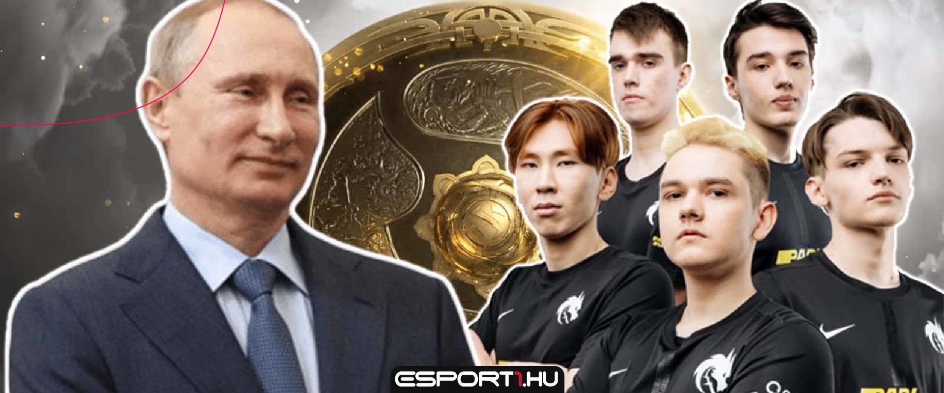 Így gratulált Putyin a TI10-es világbajnokságot nyerő Dota 2-es Team Spiritnek