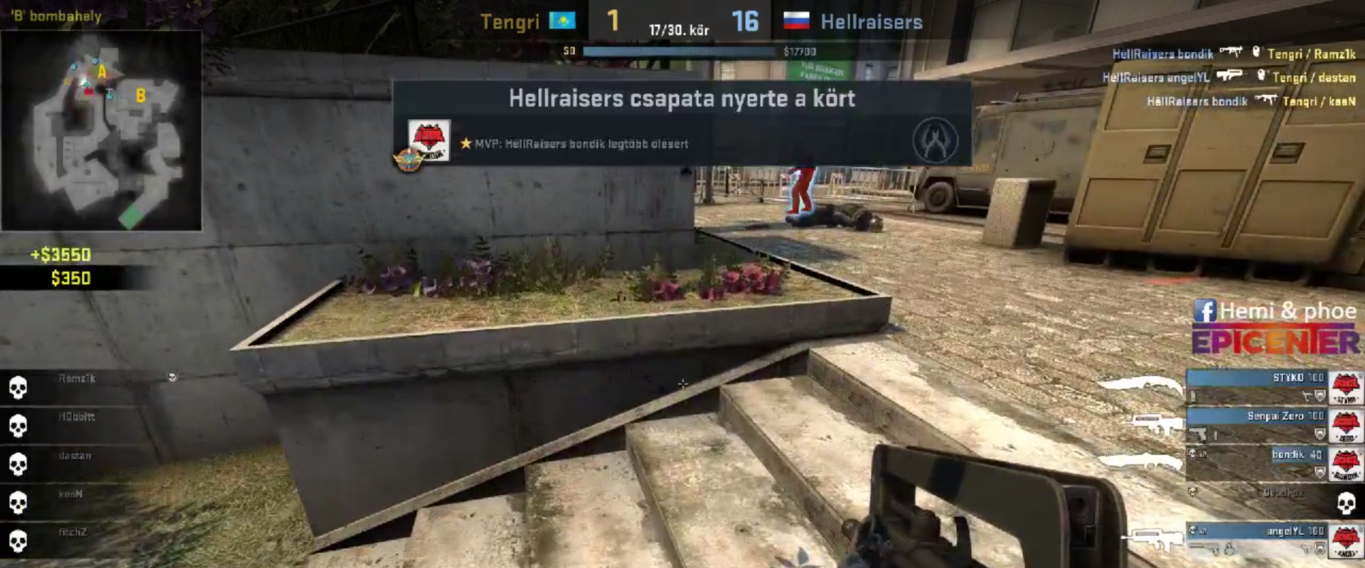 DeadFox-ék 16:1-el oktattak és kijutottak az Epicenter moszkvai döntőjére!