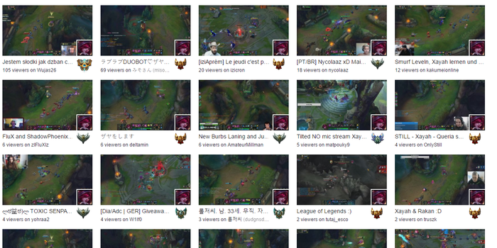 League of Legends - Mostantól szűrni lehet a LoL csatornákat - éles a Twitch új játékszere