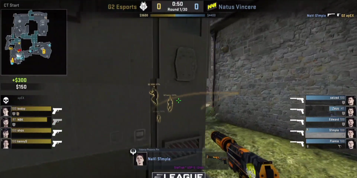 CS:GO - S1mple túltolta a bemelegítést, 8 töltényből 5 fejes az első körben!