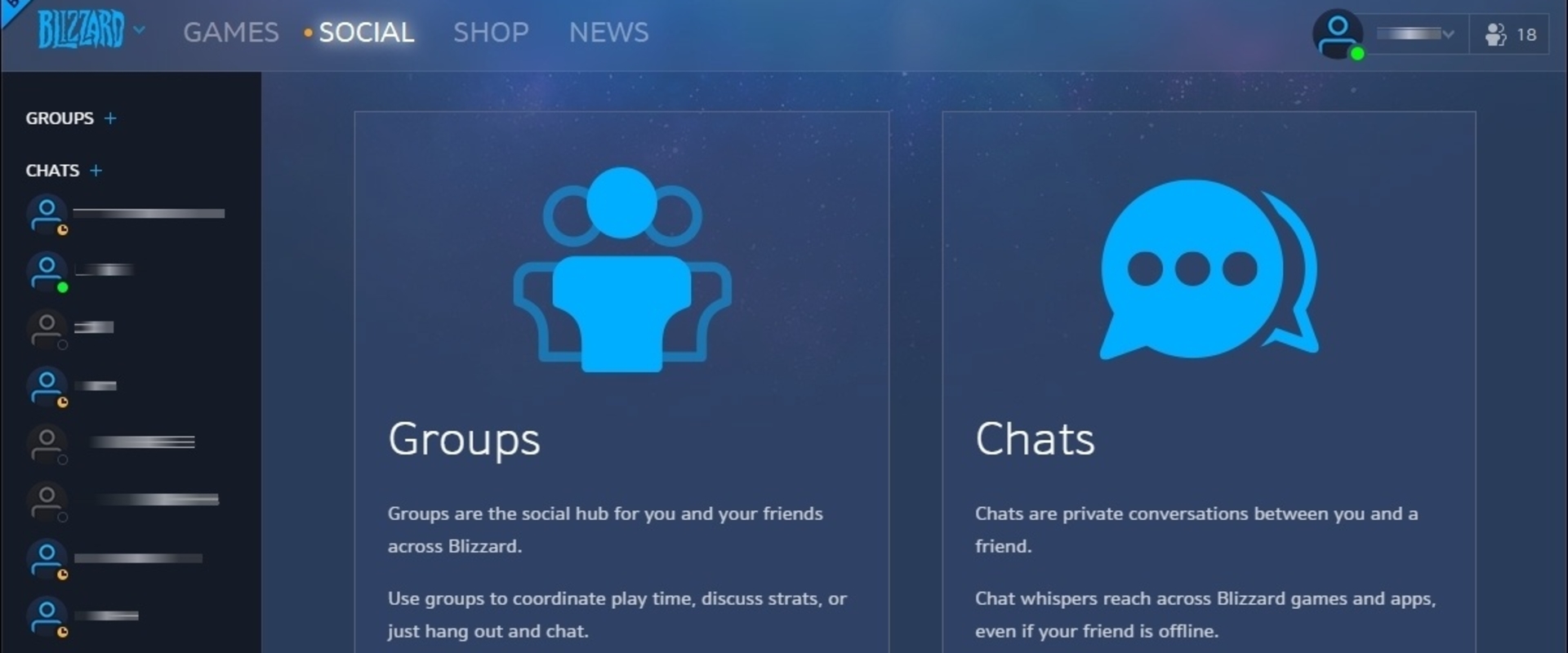 Megújul a Blizzard asztali kliens -végre jön a Social Tab