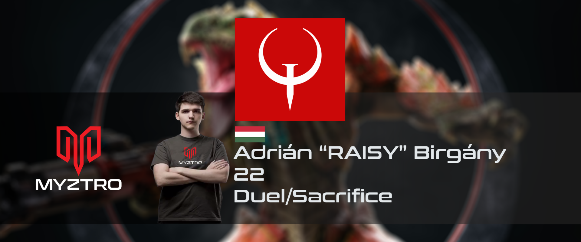 Raisy ma nekikezd a DreamHack Winter Quake Champions versenyének