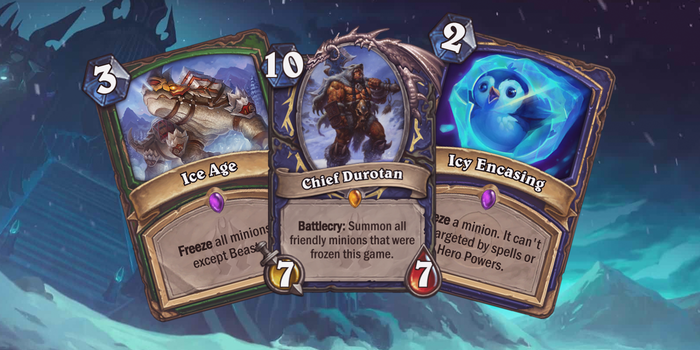 Hearthstone - A HearthPwn eheti kártya design versenyén a Freeze effekt kapta a főszerepet