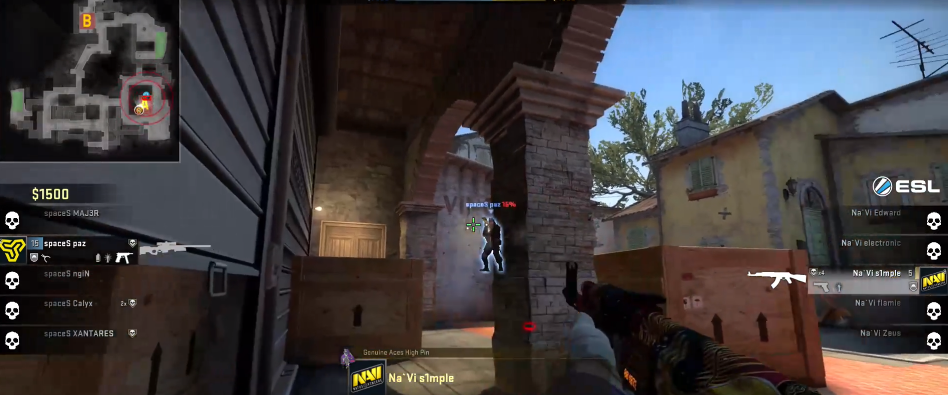 s1mple megint egy eszméletlen 1v3-at és egyben ace-t hozott össze -VIDEÓ