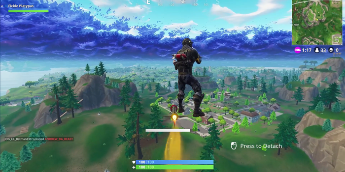 Fortnite - Új szintre emelte a rocket ride-olást egy játékos