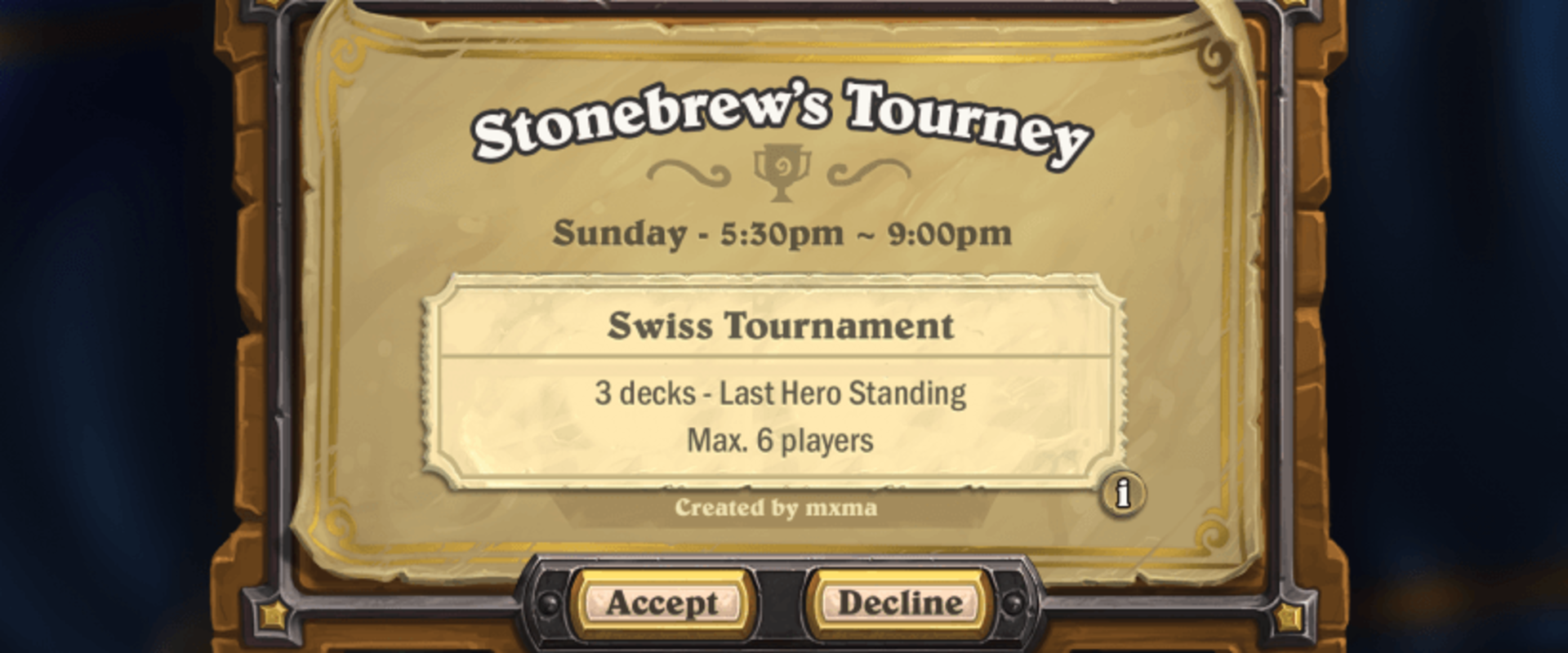 A Hearthstone Tournament mód - 