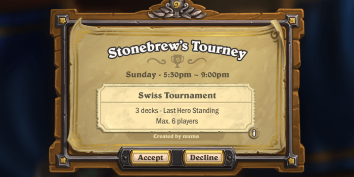 Hearthstone - A Hearthstone Tournament mód - 