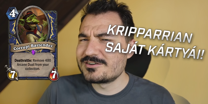 Hearthstone - Kripparrian is beállt végül a sorba: megérkeztek saját gyártású kártyái!