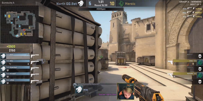CS:GO - Aizy esélyt sem adva szedte szét a Heroic-ot
