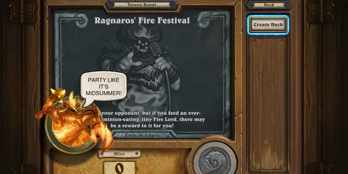 Hearthstone - Ragnaros ismét visszatér a ma esti kocsmai bunyóban