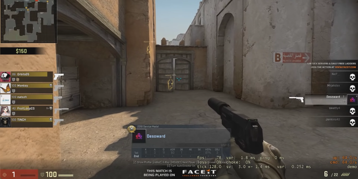 CS:GO - 1v5 1 HP-val? A főhősünknek simán megy!