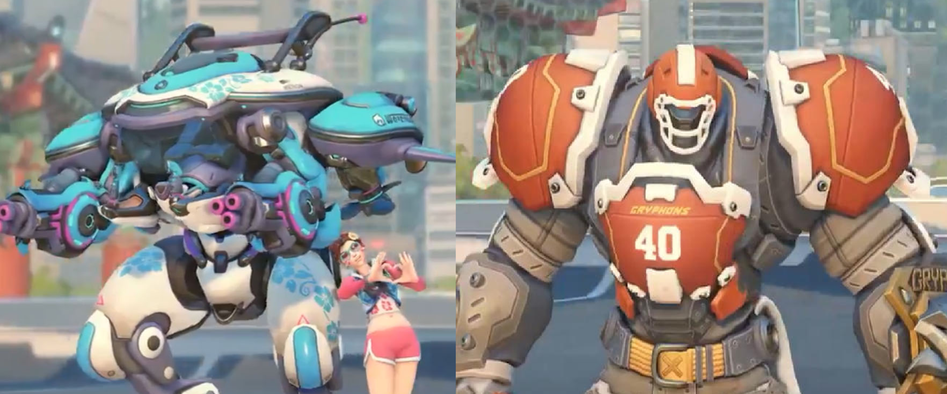 Reinhardt és D.Va Summer Games kinézeteit nézhettük meg tegnap éjjel