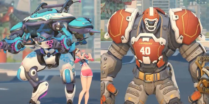 Overwatch - Reinhardt és D.Va Summer Games kinézeteit nézhettük meg tegnap éjjel