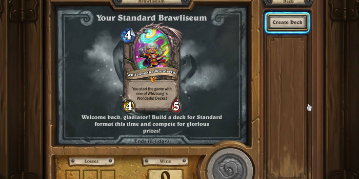 Hearthstone - Visszatér a Standard Brawliseum, Whizbang tiltás nélkül!