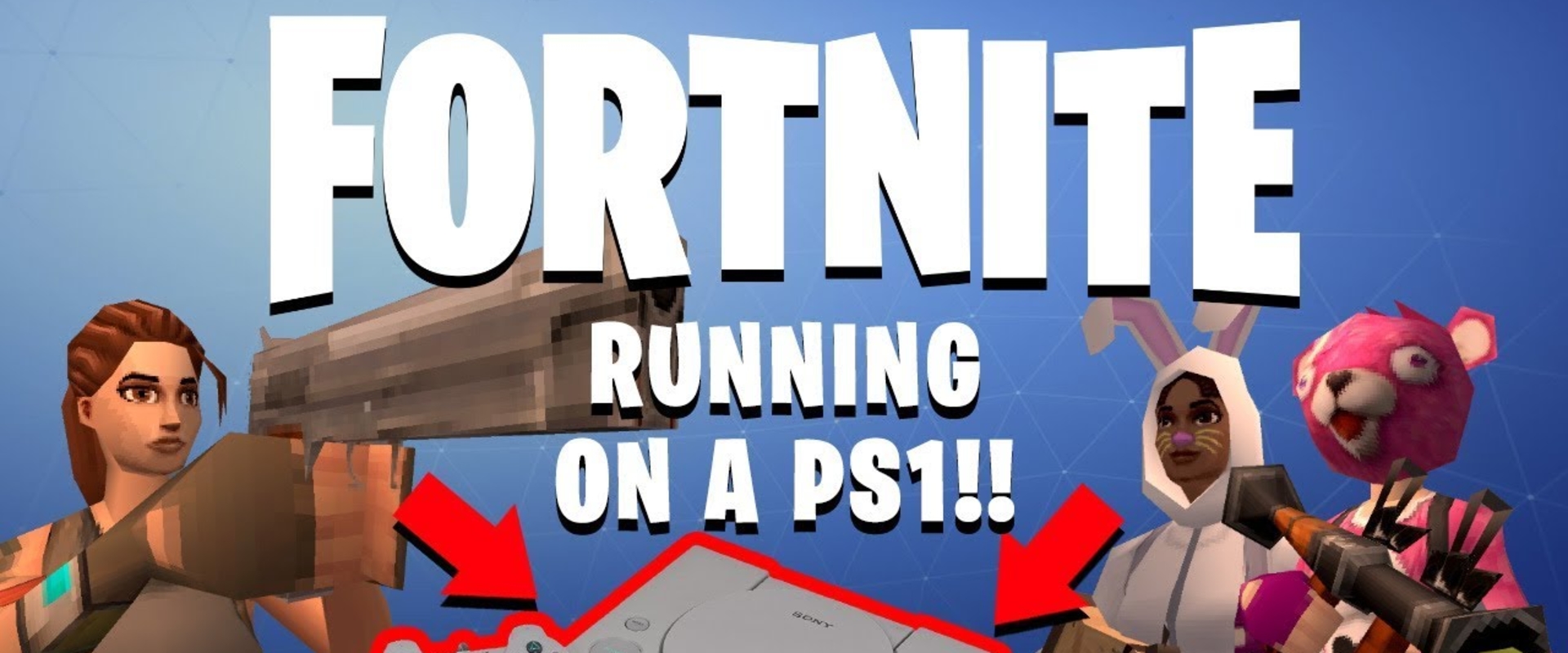 Egy youtuber megálmodta, hogy milyen lenne a Fortnite PS1-en