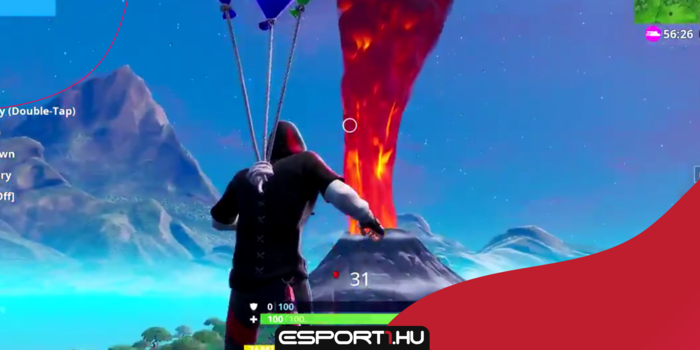 Fortnite - Úgy néz ki, hogy tényleg egy hatalmas vulkánkitörés pusztít majd a pályán - VIDEÓ