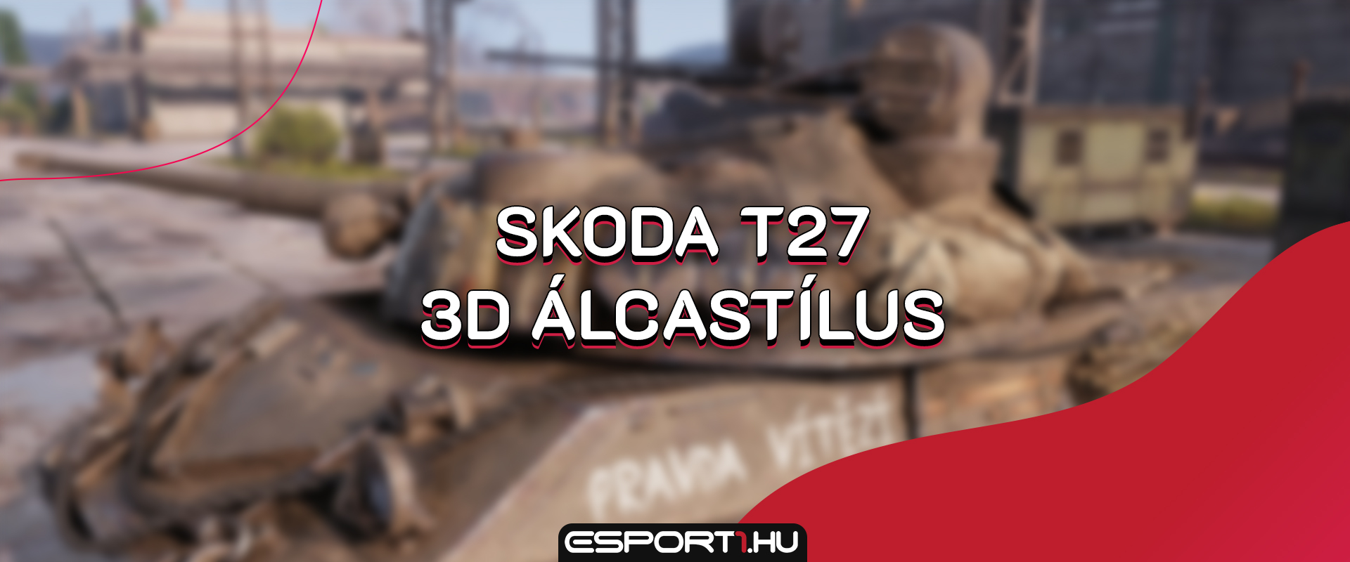 A Skoda T27 is megkapta egyedi 3D álcastílusát