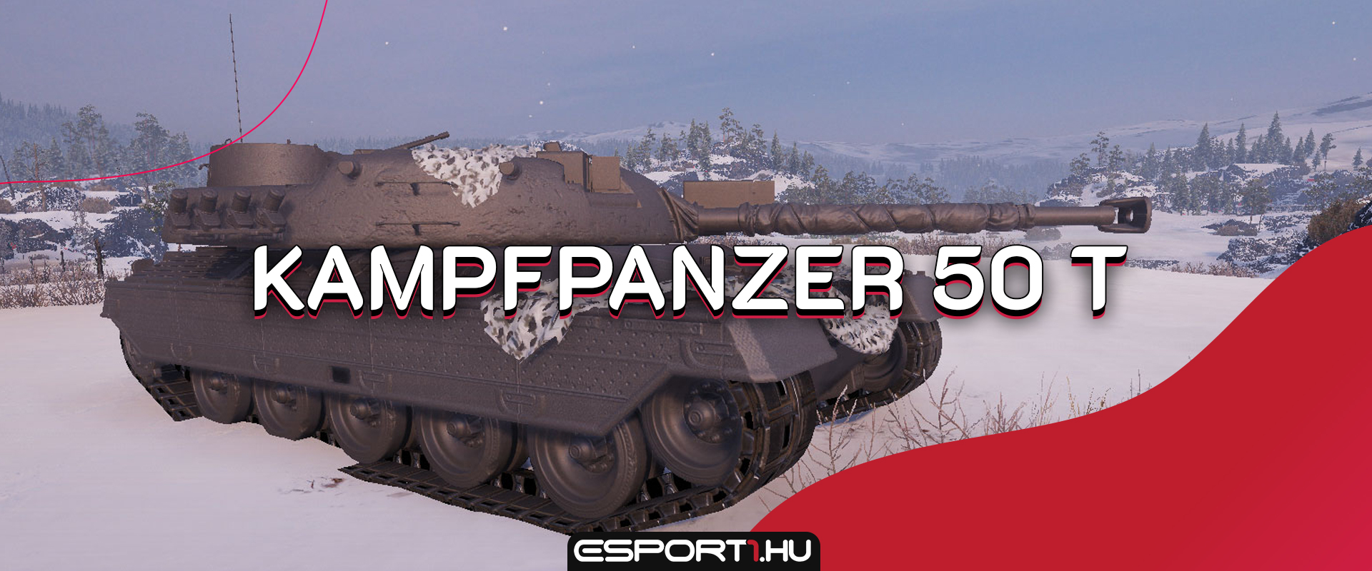 Kampfpanzer 50 t - Futurisztikus tier IX-es közepes tank a szuperteszten