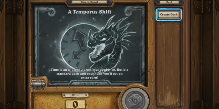 Hearthstone - Temporus ismét megduplázza a köröket az eheti Tavern Brawl-ban!