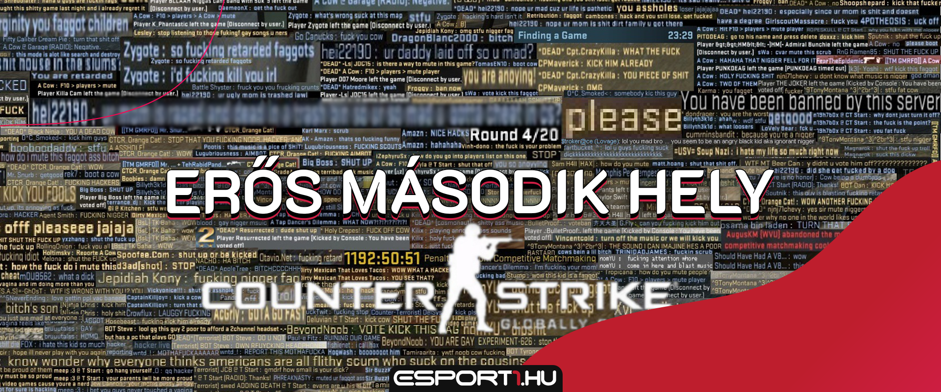 A felmérések szerint a CS:GO a világ második legtoxikusabb játéka