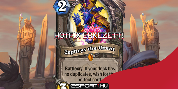 Hearthstone - Nem tesztelték eleget Zephryst? Hotfixelni kellett a Legendaryt!