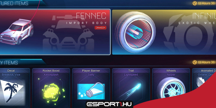 Gaming - Így fog kinézni az új itemshop a Rocket League-ben