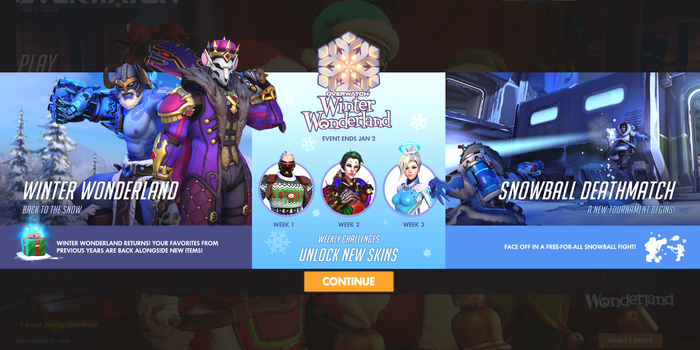 Overwatch - A Winter Wonderland esemény megérkezett az Overwatchba!