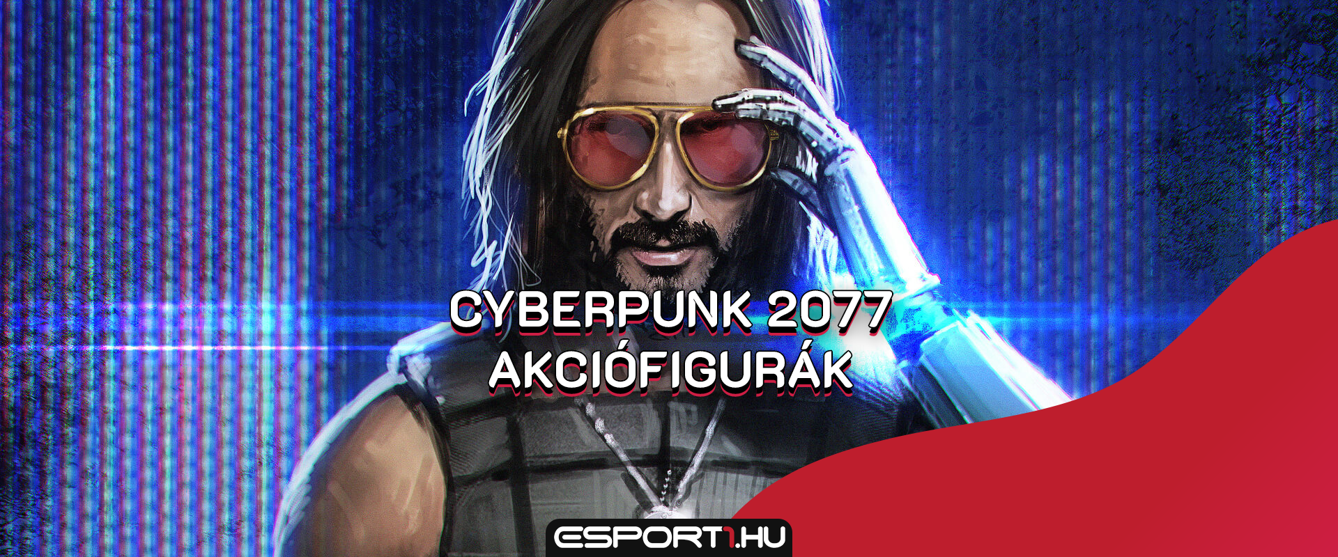Itt van a Cyberpunk 2077-hez készített Keanu Reeves akcióhős figura!