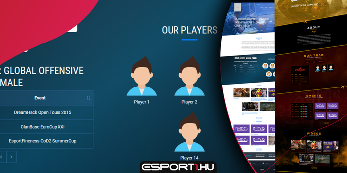 Így lehet a saját csapatodnak  weboldala - útmutató e-sport honlap bérléshez!