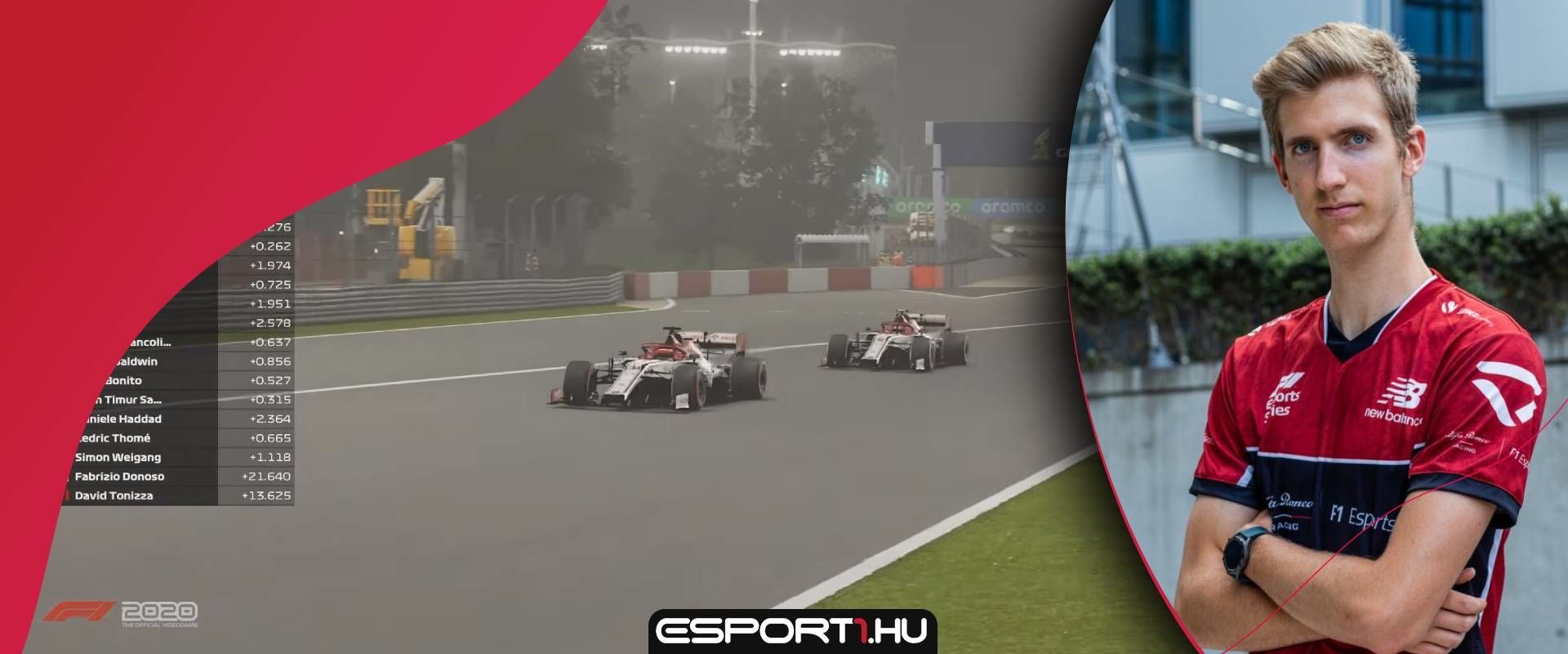 Parádés 2. helyet szerzett Bereznay Dani az F1 Esports Pro Series idei első futamán