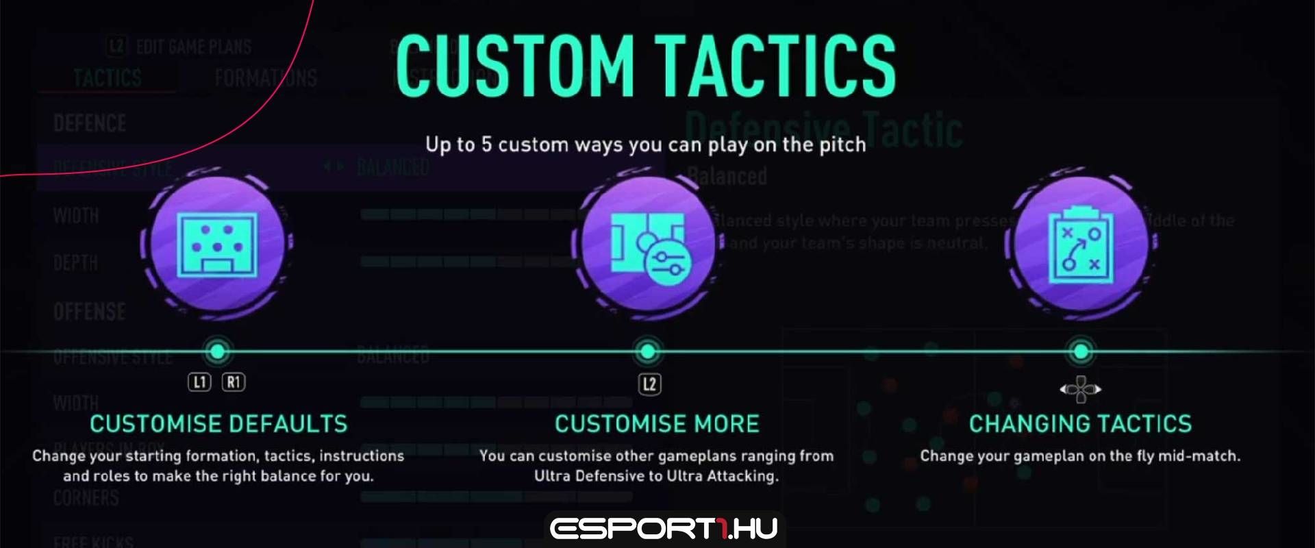 Melyik a legjobb defenzív custom tactics? Az EA segít kideríteni!