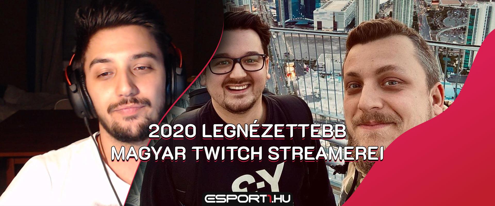 Streaming: Top 5 legnézettebb magyar Twitch streamer 2020-ban