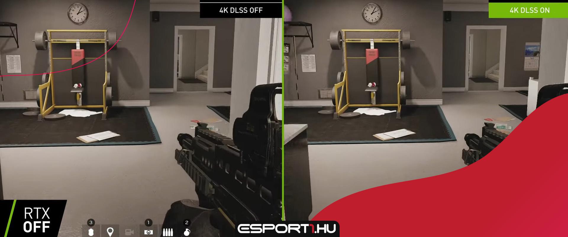 Jön az R6S-hez is a DLSS támogatás, videón milyen pluszt ad a technológia a játékosoknak
