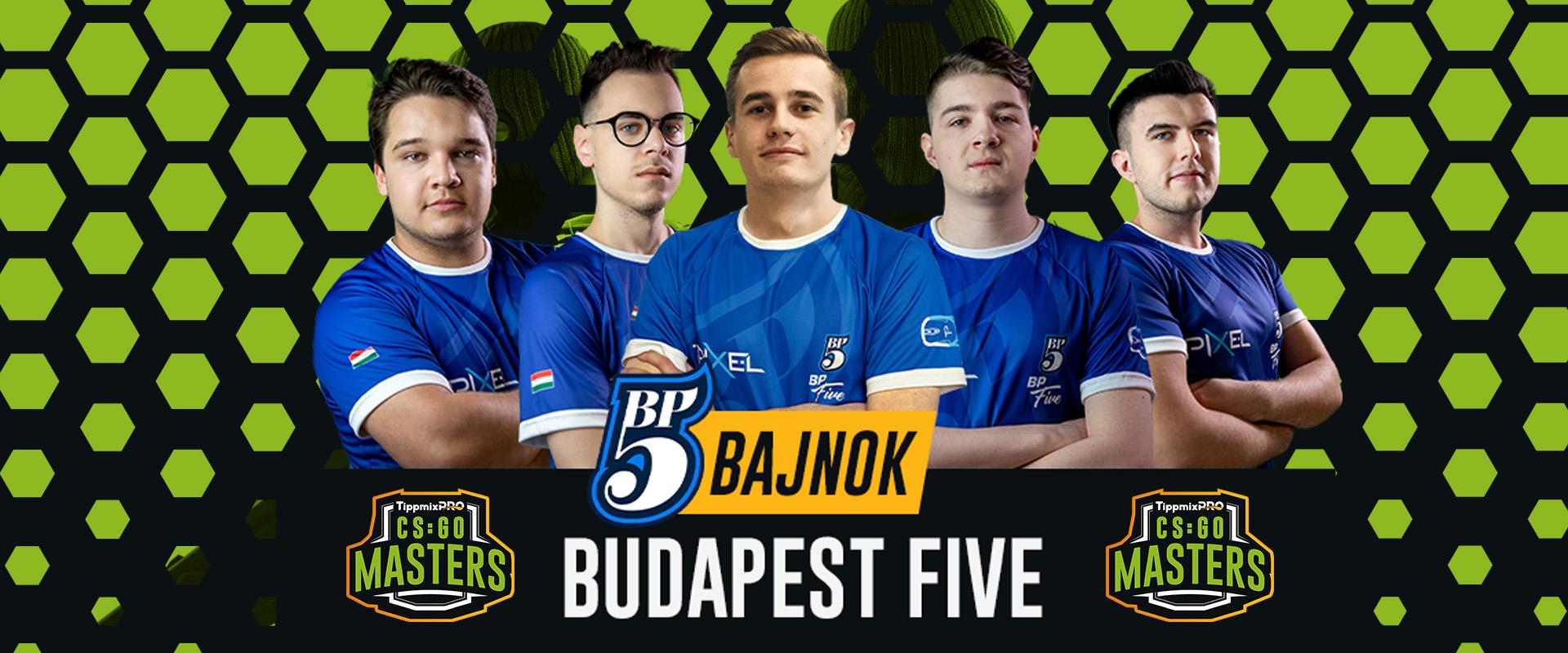 TippmixPro CS:GO Masters: Megállíthatatlan volt a Budapest Five a döntőben