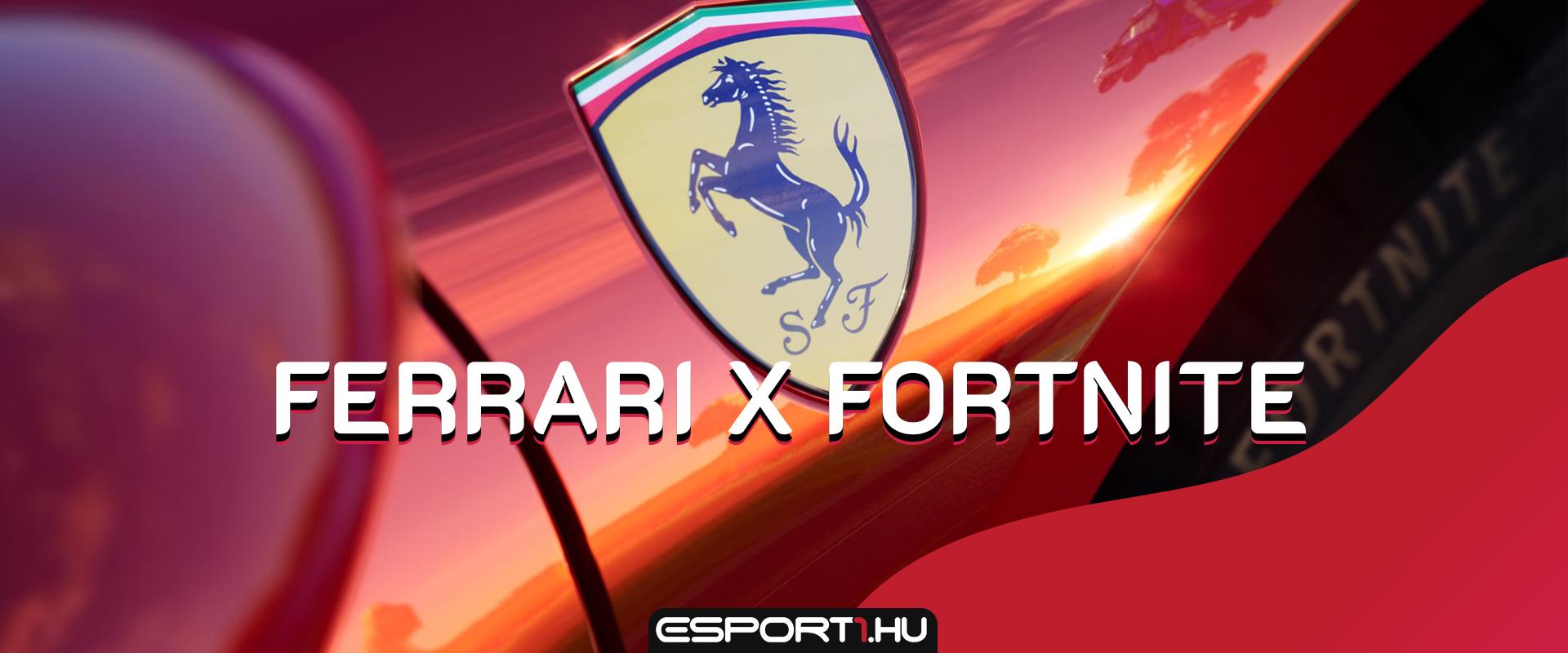 Fortnite: Megegyezett a Ferrari és az Epic Games, Ferrari-autót is vezethetünk már a játékban!