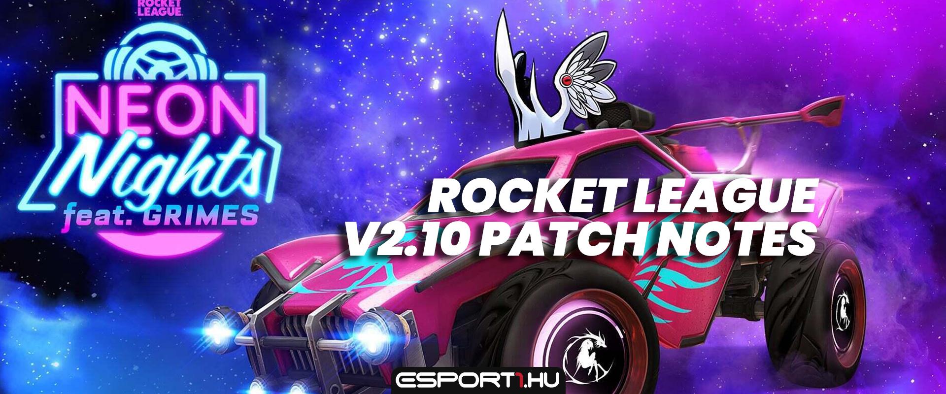 Rocket League: Érkezik a Neon Nights eseménye, beszerezhetőek az új e-sport decalok – v2.10 patch notes