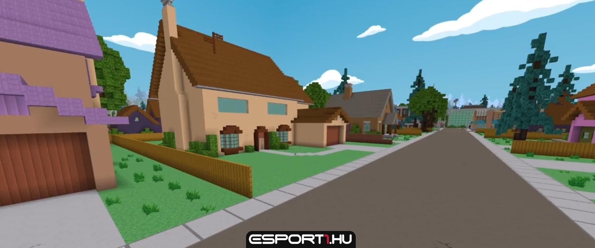 Minecraft: 7 hónap alatt épült meg a Simpson család egész városa