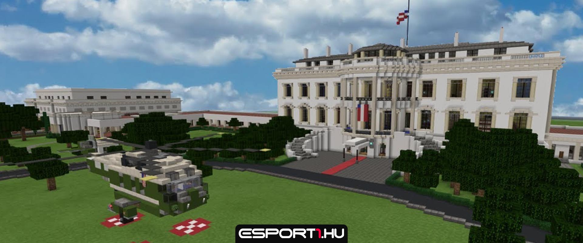 Minecraft: Így néz ki a játékban az amerikai Fehér Ház