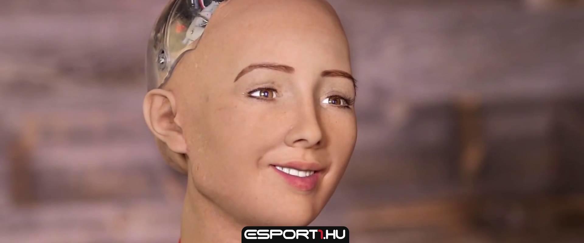 „Elpusztítom az emberiséget... csak vicceltem” - ő Sophia, az első humanoid MI robot