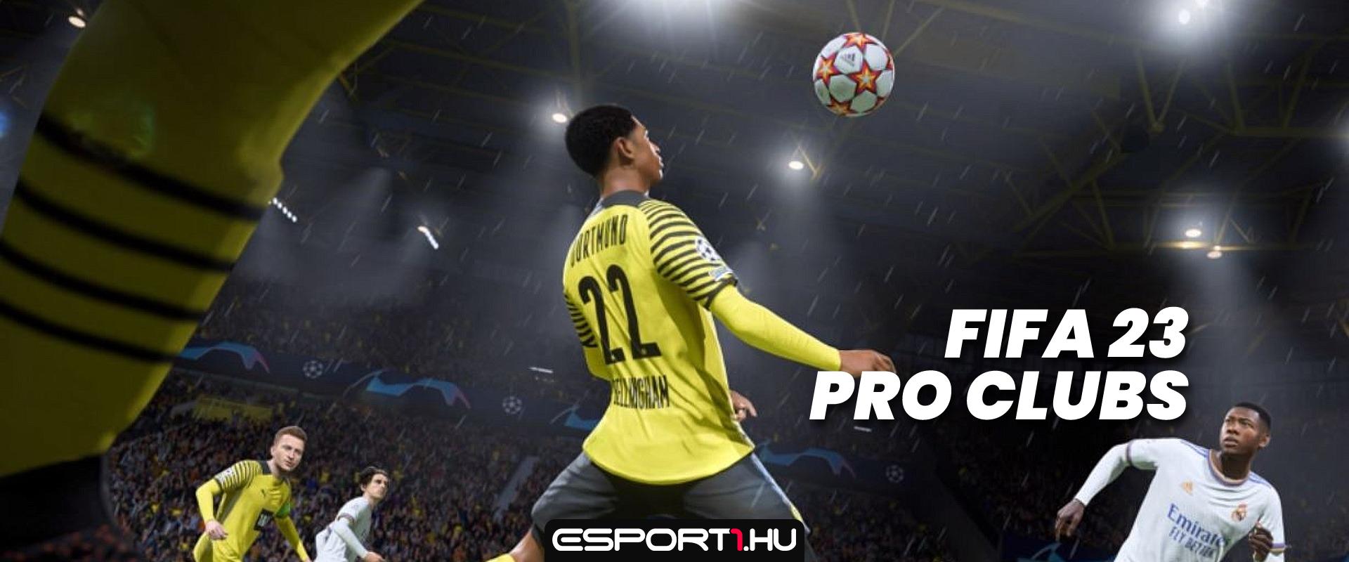 Mi változik a FIFA 23 Pro Clubsban?