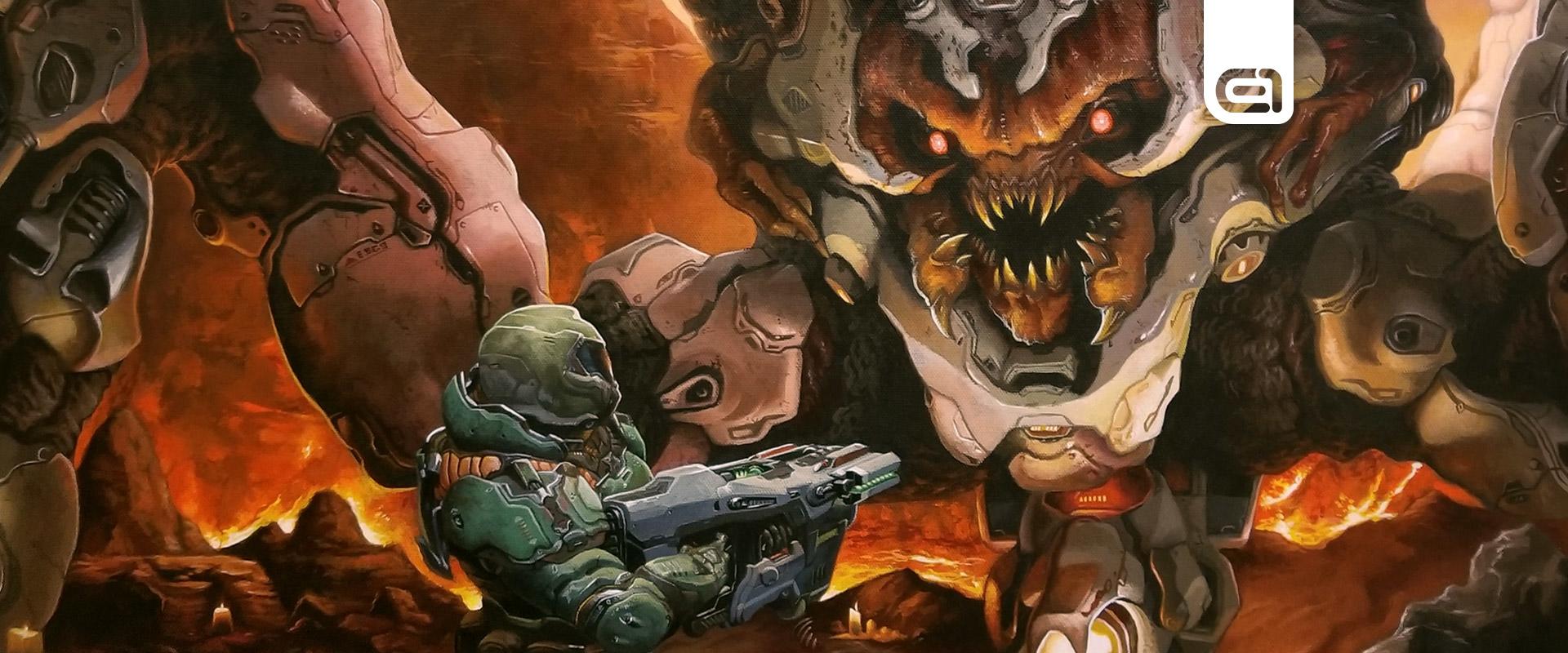 Gaming: Túl közeli kapcsolatba került a Doom és egy holografikus karácsonyfa