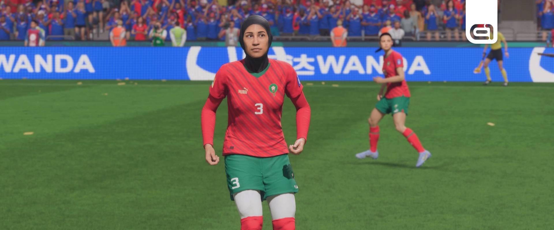 A FIFA 23-ban a sorozat történetében először szerepel egy hidzsábot viselő játékos