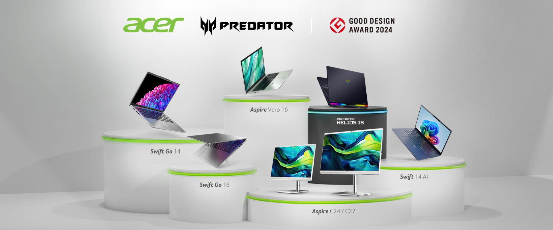 A Japan's Good Design Awards-on díjazták az Acer és a Predator PC-ket