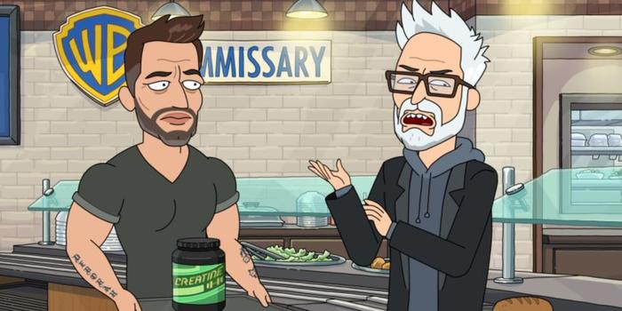 Film és Sorozat - A Rick és Morty új részében James Gunn és Zack Snyder a Warner Bros. menzáján futnak össze