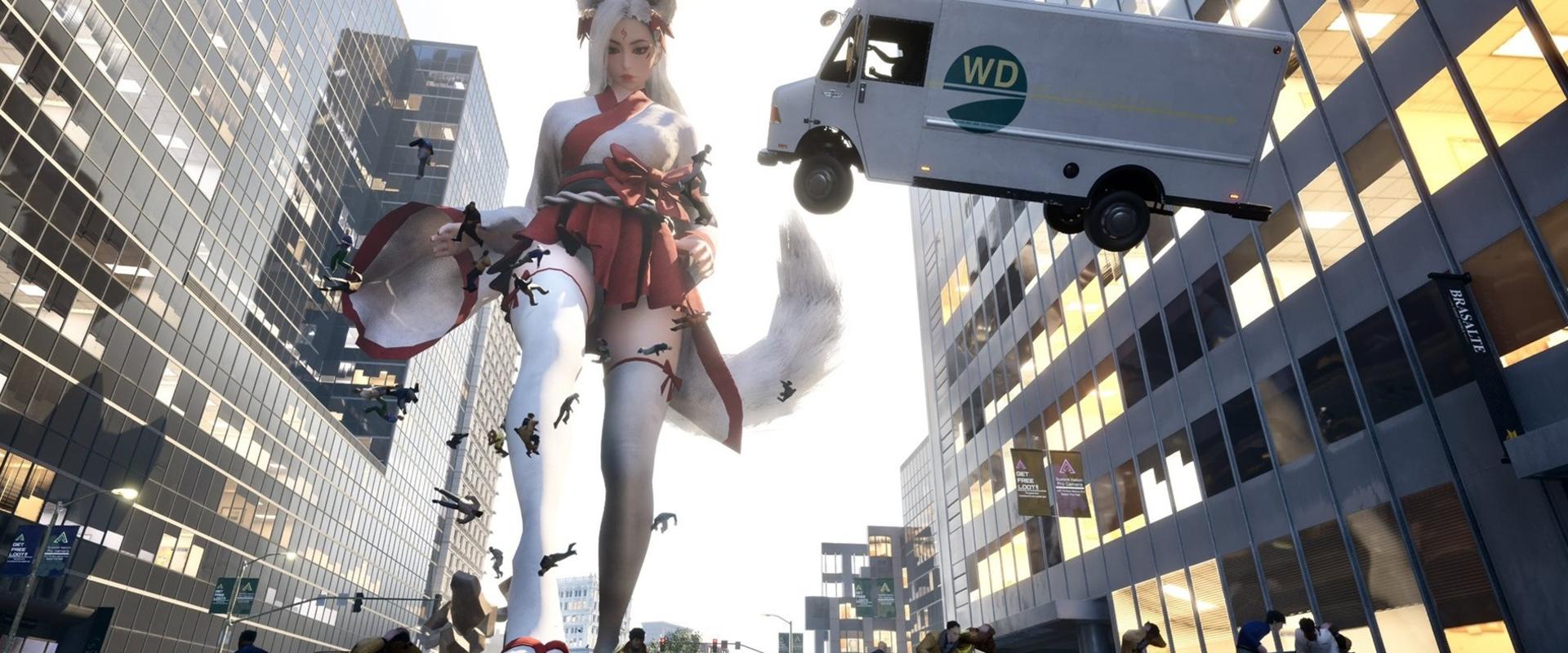 Itt egy játék, amiben városokat taposhatsz szét egy óriási nővel!