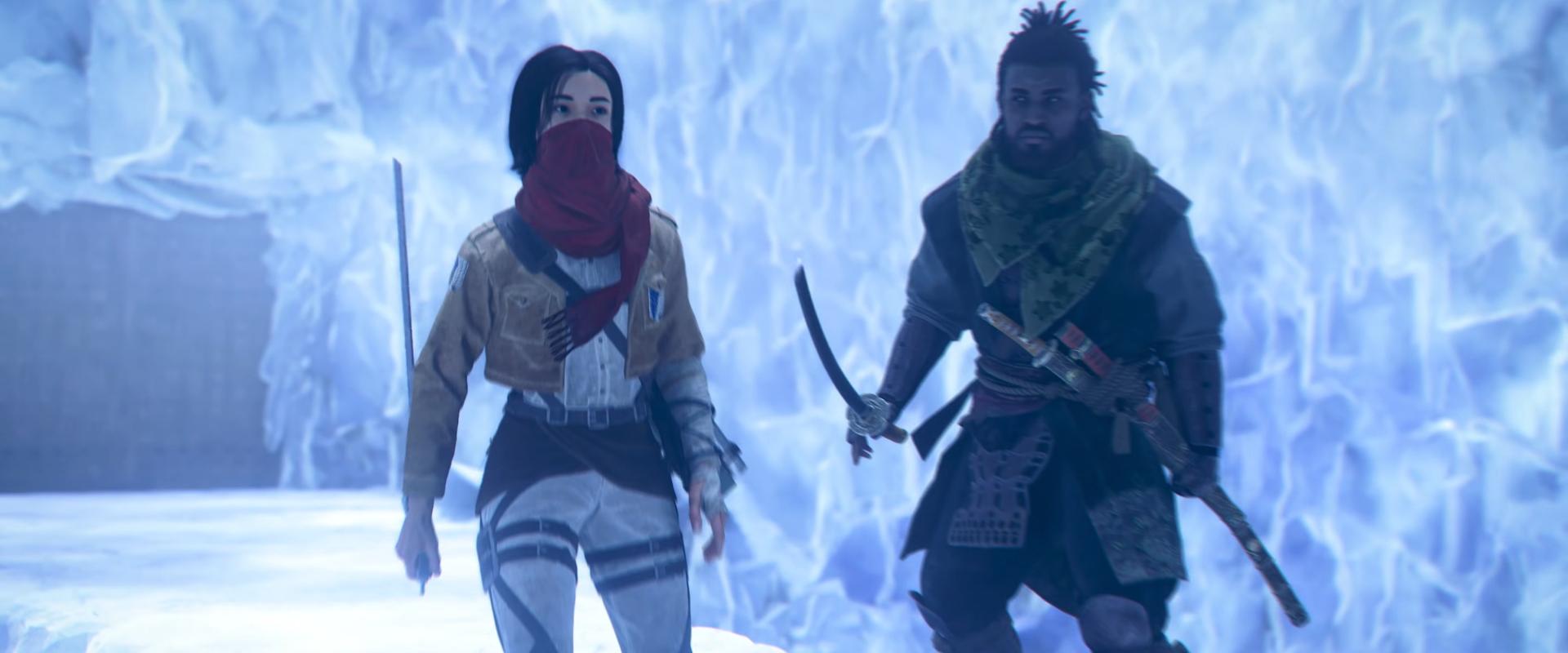 Naoe és Yasuke a Titánok ellen, traileren az új AC Shadows crossover