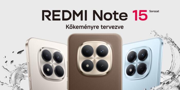 Gaming - Itt az új Xiaomi Redmi Note 15 sorozat: erős aksi, strapabíróság és fotós képességek