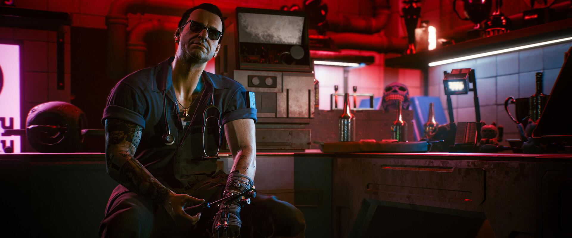 Viktor Vektor a legjobb arc, úgyhogy most te is ripperdoc lehetsz ebben a játékban