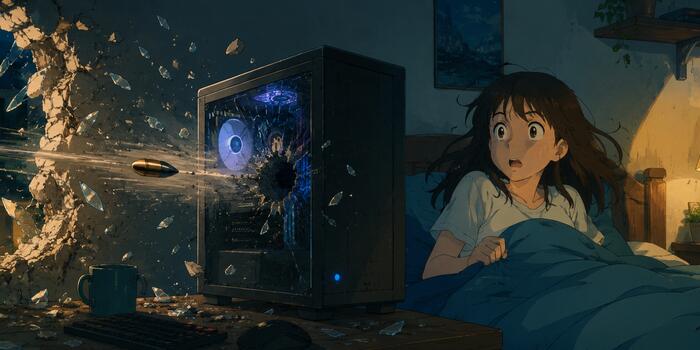 Gaming - Átlőtt a falon a szomszéd, de a hős számítógép felfogta a golyót