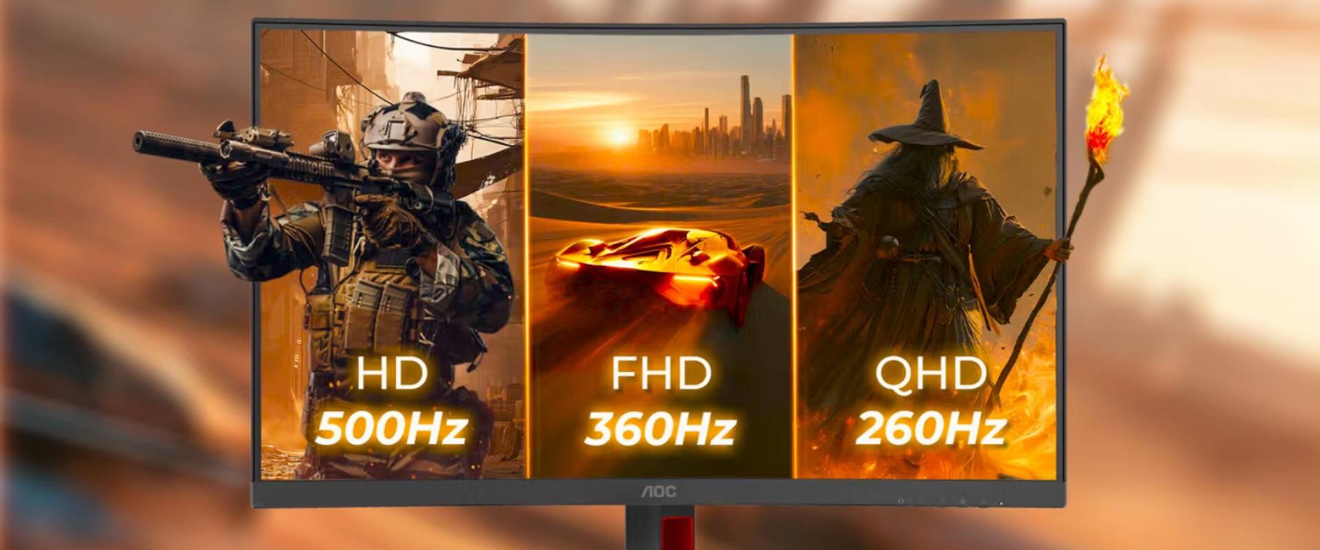 Triple Refresh Rate technológiával felvértezve érkezik az AOC GAMING CQ32G4ZA